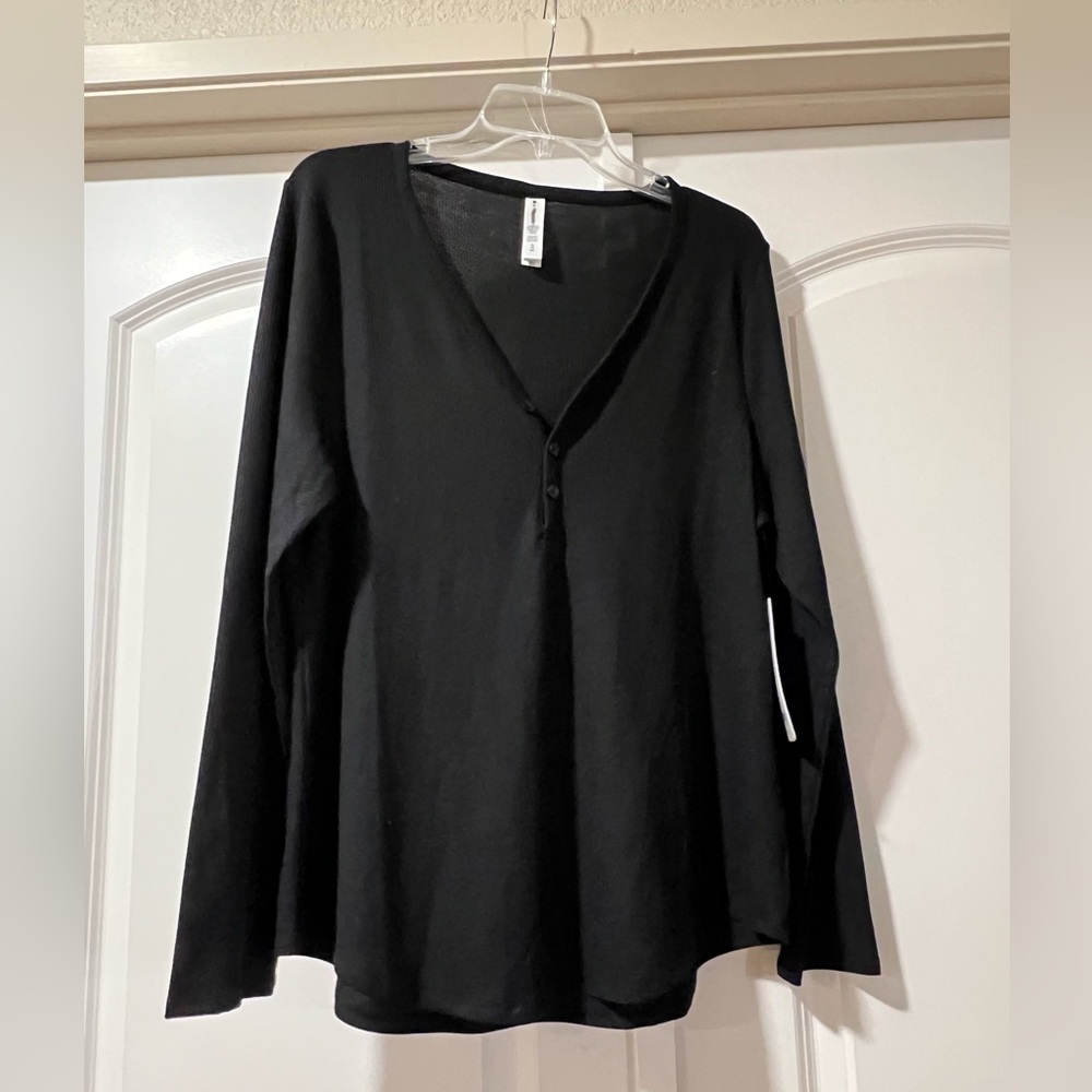 NWT Athleta Black Wind down sleep top Size XL - Picture 3 of 4